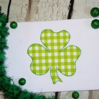 Shamrock Applique Design - Blanket Stitch